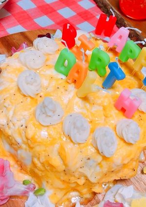 時短で簡単！オムライスケーキ-レシピのメイン写真