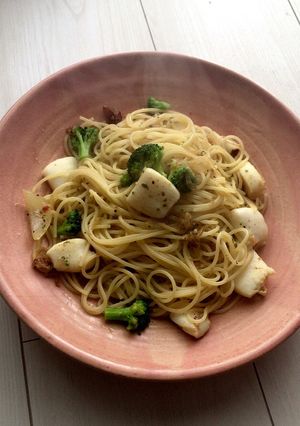 冷凍庫にある2つだけdeスプリングパスタ-レシピのメイン写真