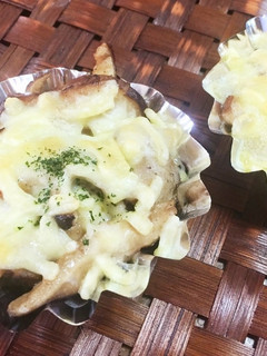 簡単☆形を選ばない 椎茸チーズ焼き-レシピのメイン写真