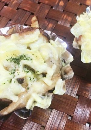 簡単☆形を選ばない 椎茸チーズ焼き-レシピのメイン写真
