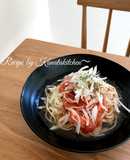 簡単！冷製パスタ風ツナトマト麺(ランチ)