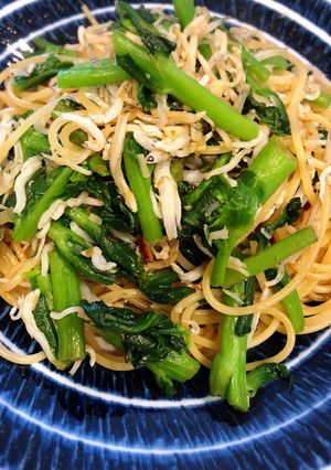菜の花とシラスのパスタ（茅乃舎）-レシピのメイン写真