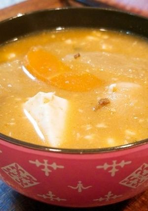 ローソンの豚汁を韓国風にアレンジ-レシピのメイン写真