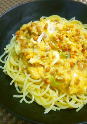 ネギ塩納豆の混ぜ混ぜパスタ-レシピのメイン写真