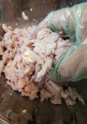 鶏胸肉で作るシーチキン代用品-レシピのメイン写真