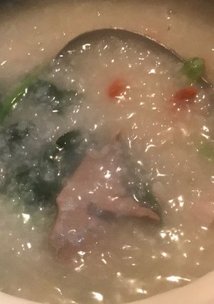 簡単☆中国有名なお粥#猪肝枸杞菠菜粥#-レシピのメイン写真