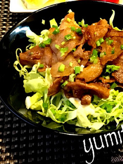 豚バラで 旨辛焼肉丼-レシピのメイン写真