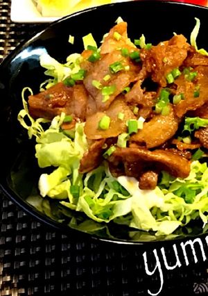 豚バラで 旨辛焼肉丼-レシピのメイン写真