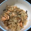 サーモンたっぷり贅沢炊き込みご飯☆