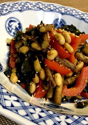 食物繊維たっぷりバタポン炒め簡単便秘解消-レシピのメイン写真