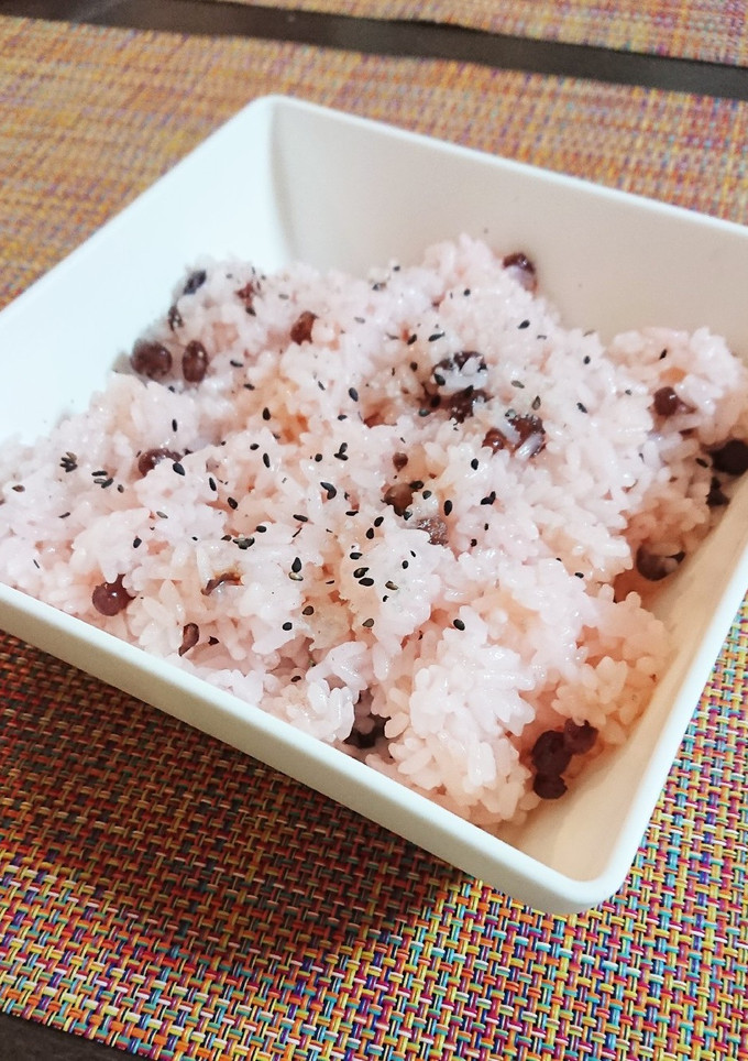 簡単 ！お鍋で炊く 甘納豆のお赤飯-レシピのメイン写真