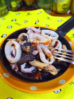 イカのガーリック炒め焼き♪-レシピのメイン写真