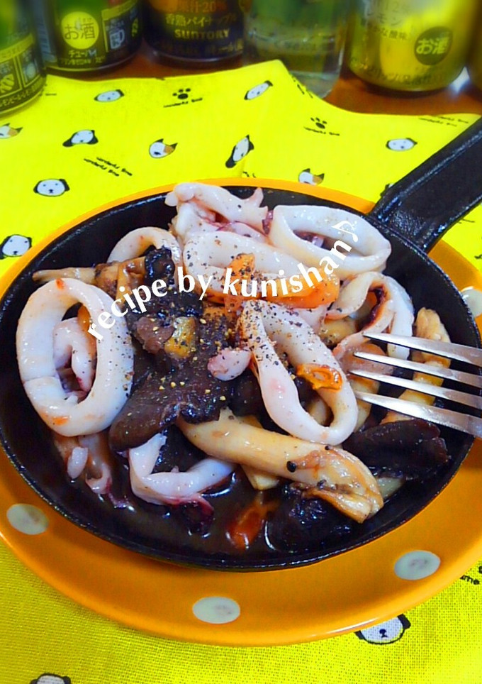 イカのガーリック炒め焼き♪-レシピのメイン写真