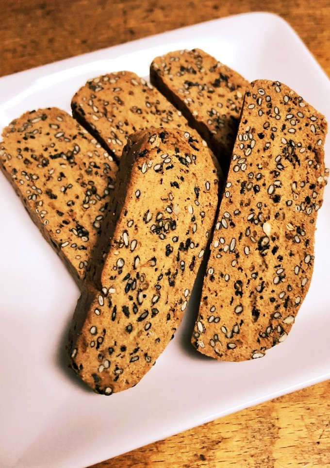 黒ごまときな粉の和風ビスコッティ☻-レシピのメイン写真