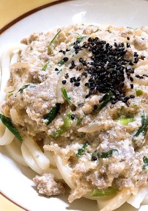 味噌豆腐ソースうどん-レシピのメイン写真