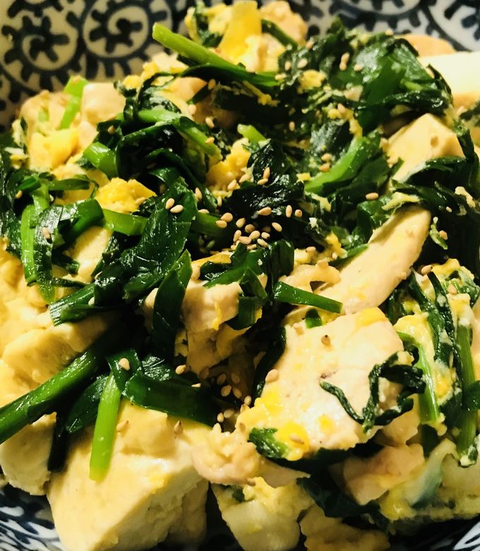 鶏肉のニラ玉●豆腐チャンプルー-レシピのメイン写真