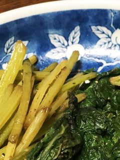 超簡単♪美味しい!春の蕗の葉&茎炒め-レシピのメイン写真