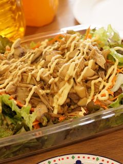 バター炒めキノコのサラダ-レシピのメイン写真
