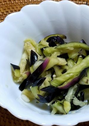 茄子の塩もみ-レシピのメイン写真