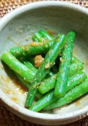 インゲンの味噌和え-レシピのメイン写真
