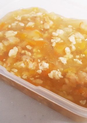 鶏ひき肉と海老の冷やしあんかけ-レシピのメイン写真