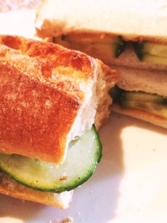 夏の味、きゅうり味噌サンドイッチ-レシピのメイン写真