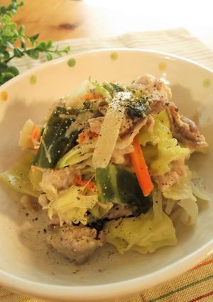 肉野菜×【あっさりなめたけ】のクリーム煮-レシピのメイン写真