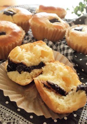 ゴロゴロチーズとチョコのカップケーキ-レシピのメイン写真