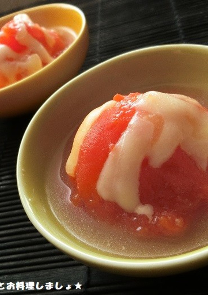 簡単10分★トマトの白だしチーズ煮-レシピのメイン写真
