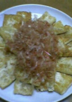 超簡単！豆腐のバター焼きかつお節のせ♪-レシピのメイン写真