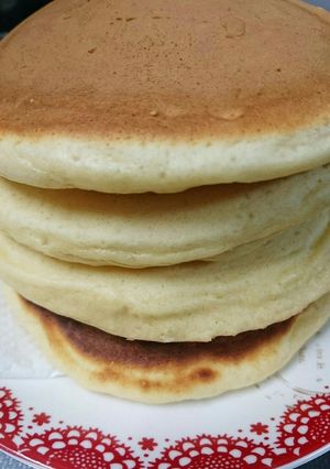 ふんわり☆厚めのホットケーキ-レシピのメイン写真