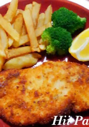 鶏胸肉のパン粉焼き マスタード風味-レシピのメイン写真