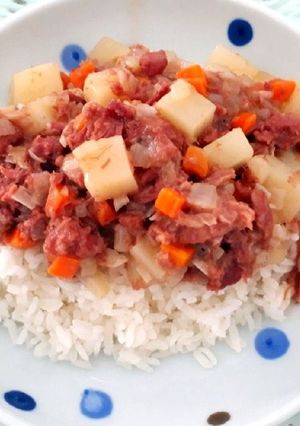 コーンビーフとポテト炒め煮-レシピのメイン写真