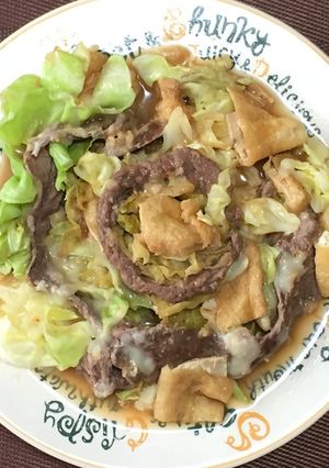 簡単!牛肉チーズタッカルビ!(^^)!-レシピのメイン写真