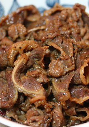 牛肉のスタミナ源タレ焼きニンニク増量-レシピのメイン写真