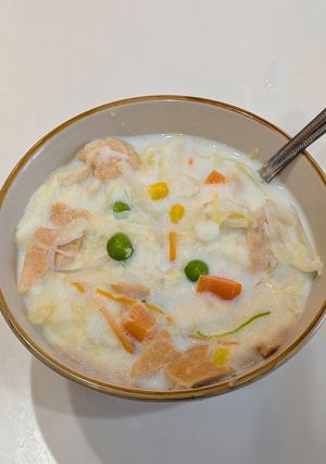 (大人用)野菜入りミルクパン粥-レシピのメイン写真