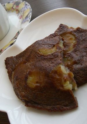 5分で出来る♫バナナチョコパンケーキ♡-レシピのメイン写真
