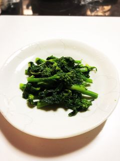 塩とごま油だけ!菜の花の炒め物-レシピのメイン写真