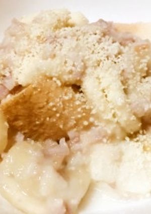 介護食・嚥下食にベーコンバナナ食パン粥-レシピのメイン写真