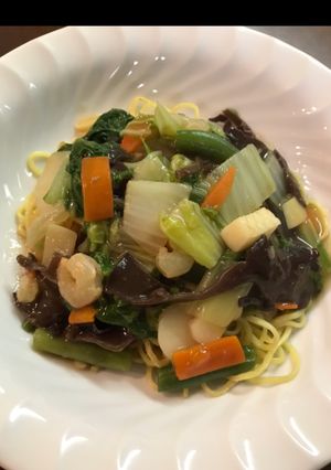 簡単!海鮮あんかけ焼そば-レシピのメイン写真