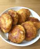 チーズ入り★さつまいもの甘辛おからもち