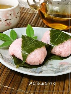 ストウブ鍋で炊くもち米の✿桜餅✿-レシピのメイン写真