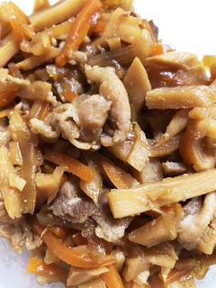 たけのこと豚肉の炒め煮-レシピのメイン写真