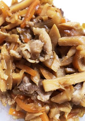 たけのこと豚肉の炒め煮-レシピのメイン写真