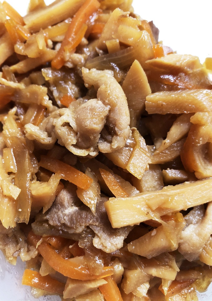 たけのこと豚肉の炒め煮-レシピのメイン写真