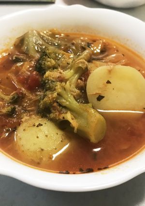 新じゃがとツナのトマトスープ-レシピのメイン写真