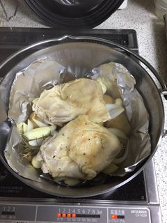 BBQでキャンプで簡単ローストチキン-レシピのメイン写真