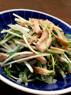 水菜ともやしのマヨぽんサラダ-レシピのメイン写真