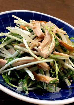 水菜ともやしのマヨぽんサラダ-レシピのメイン写真