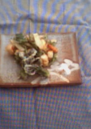 三ツ葉と独活のかき揚げ-レシピのメイン写真